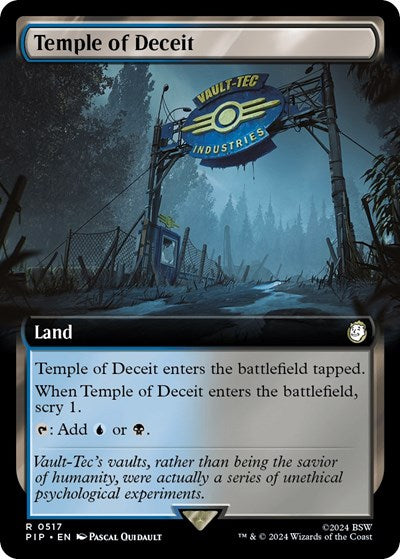 Temple of Deceit (Extended Art) (Universes Beyond: Fallout) Light Play Foil