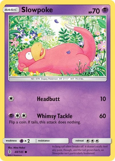 Slowpoke (SM - Guardians Rising) Near Mint Reverse Holofoil