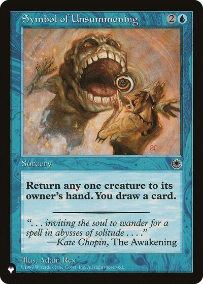 Symbol of Unsummoning (The List) Near Mint