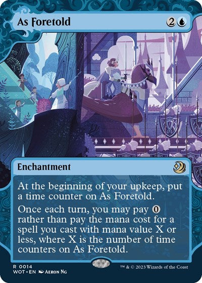 As Foretold (Wilds of Eldraine: Enchanting Tales) Light Play