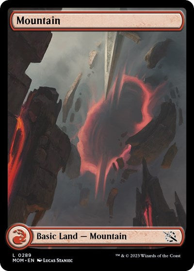 Mountain (289) (March of the Machine) Light Play Foil
