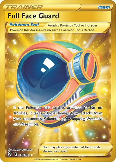 Full Face Guard (Secret) (SWSH07: Evolving Skies) Near Mint Holofoil
