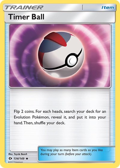 Timer Ball (SM Base Set) Near Mint