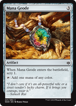 Mana Geode (War of the Spark) Light Play Foil