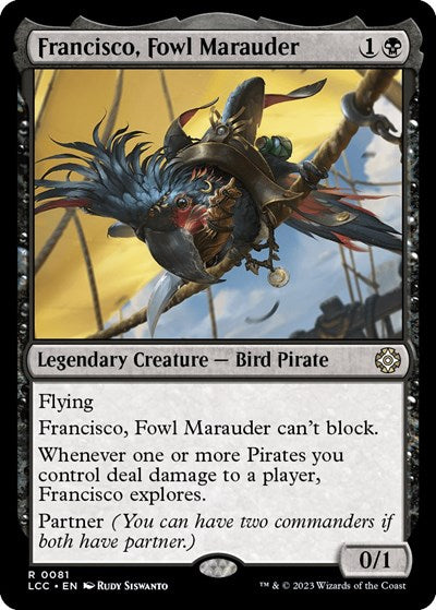 Francisco, Fowl Marauder (Commander: The Lost Caverns of Ixalan) Light Play