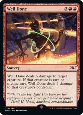 Well Done (Unfinity) Light Play Foil