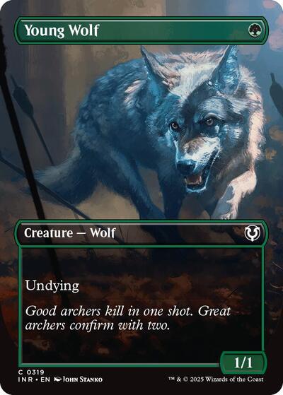 Young Wolf (Borderless) (Innistrad Remastered) Light Play