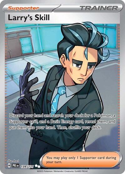 Larry's Skill - 139 (SV: Prismatic Evolutions) Near Mint Holofoil