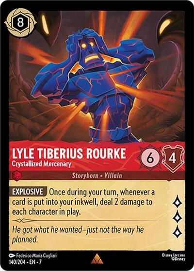 Lyle Tiberius Rourke - Crystallized Mercenary (Archazia's Island) Near Mint