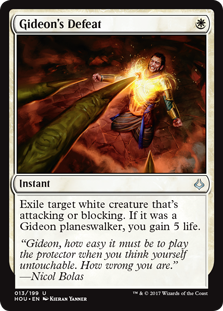 Gideon's Defeat (Hour of Devastation) Light Play Foil