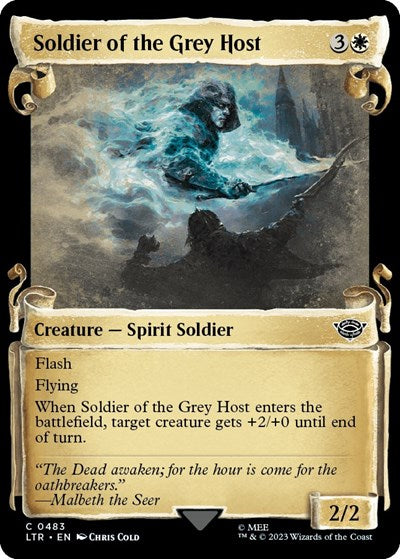 Soldier of the Grey Host (Showcase Scrolls) (Universes Beyond: The Lord of the Rings: Tales of Middle-earth) Near Mint Foil