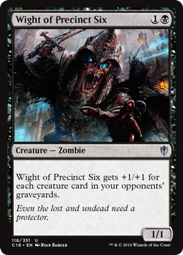 Wight of Precinct Six (Commander 2016 Edition) Light Play