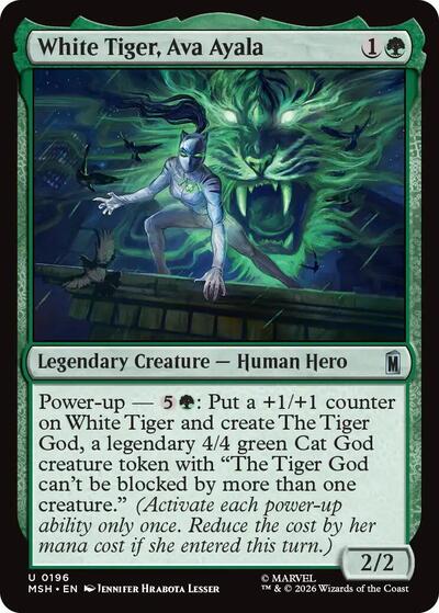 White Tiger, Ava Ayala (Marvel Super Heroes) Near Mint Foil