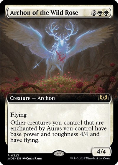 Archon of the Wild Rose (Extended Art) (Wilds of Eldraine) Near Mint Foil