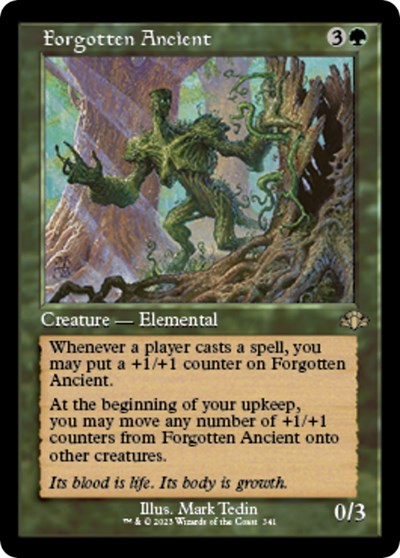 Forgotten Ancient (Retro Frame) (Dominaria Remastered) Light Play
