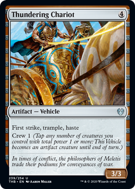 Thundering Chariot (Theros Beyond Death) Light Play Foil