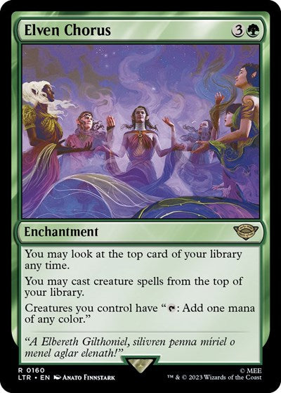 Elven Chorus (Universes Beyond: The Lord of the Rings: Tales of Middle-earth) Near Mint Foil