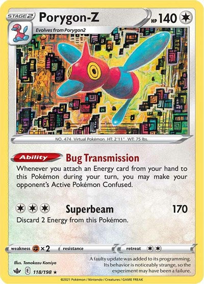 Porygon-Z (SWSH06: Chilling Reign) Near Mint Reverse Holofoil