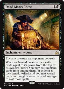 Dead Man's Chest (Rivals of Ixalan) Light Play