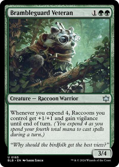 Brambleguard Veteran (Bloomburrow) Near Mint Foil