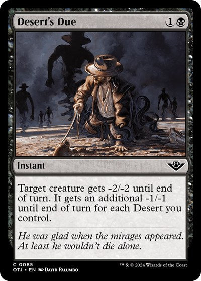 Desert's Due (Outlaws of Thunder Junction) Light Play Foil
