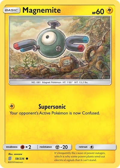 Magnemite (SM - Unified Minds) Near Mint Reverse Holofoil