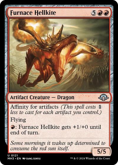 Furnace Hellkite (Modern Horizons 3) Light Play Foil