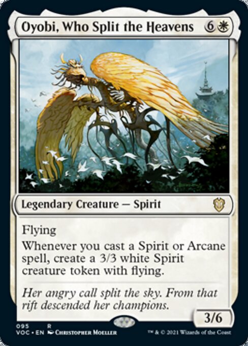 Oyobi, Who Split the Heavens (Commander 2021 Crimson Vow) Light Play