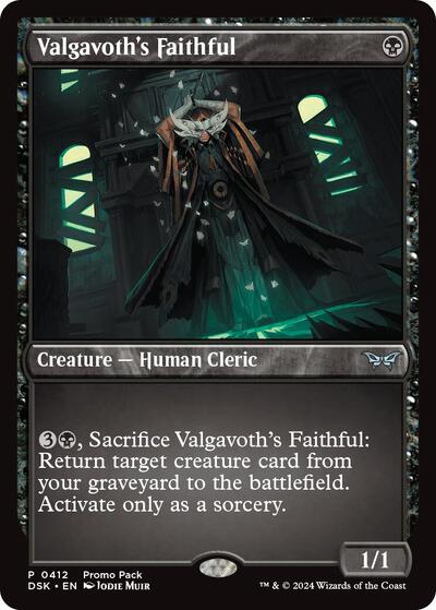 Valgavoth's Faithful (Promo Pack: Duskmourn: House of Horror) Light Play