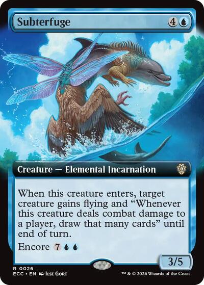 Subterfuge (Extended Art) (Commander: Lorwyn Eclipsed) Near Mint