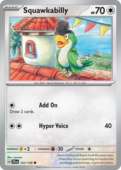 Squawkabilly (SV09: Journey Together) Near Mint Reverse Holofoil