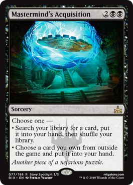 Mastermind's Acquisition (Rivals of Ixalan) Light Play