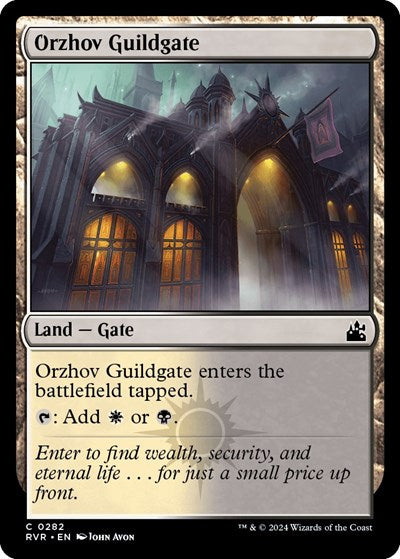 Orzhov Guildgate (Ravnica Remastered) Light Play