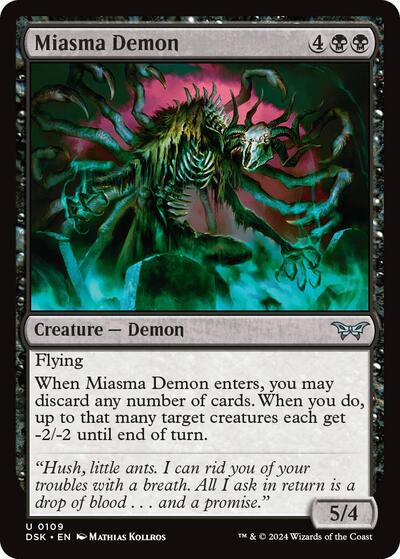 Miasma Demon (Duskmourn: House of Horror) Near Mint Foil