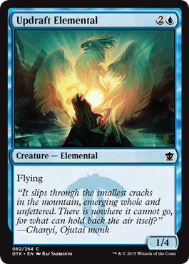 Updraft Elemental (Dragons of Tarkir) Light Play Foil