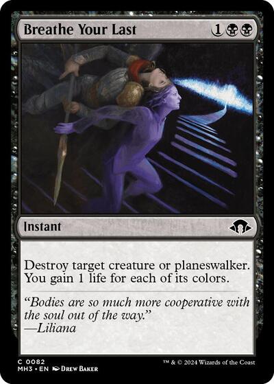 Breathe Your Last (Modern Horizons 3) Light Play Foil