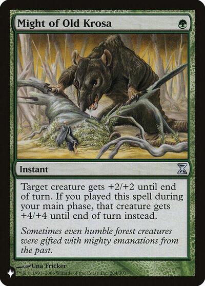 Might of Old Krosa (The List) Near Mint
