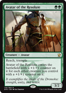Avatar of the Resolute (Dragons of Tarkir) Light Play