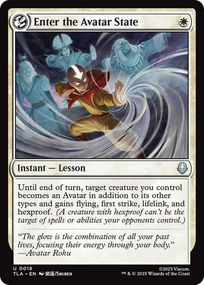 Enter the Avatar State (Avatar: The Last Airbender) Near Mint Foil
