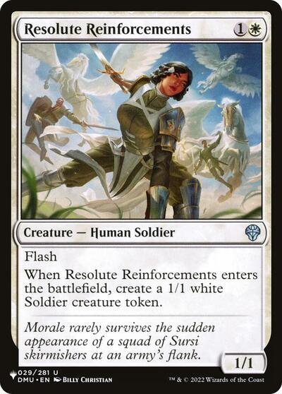 Resolute Reinforcements (The List) Near Mint