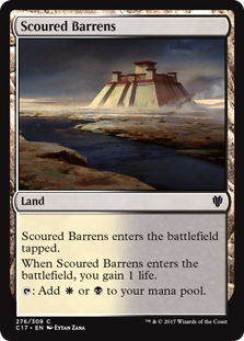 Scoured Barrens (Commander 2017) Light Play