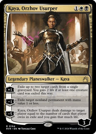 Kaya, Orzhov Usurper (Ravnica Remastered) Light Play