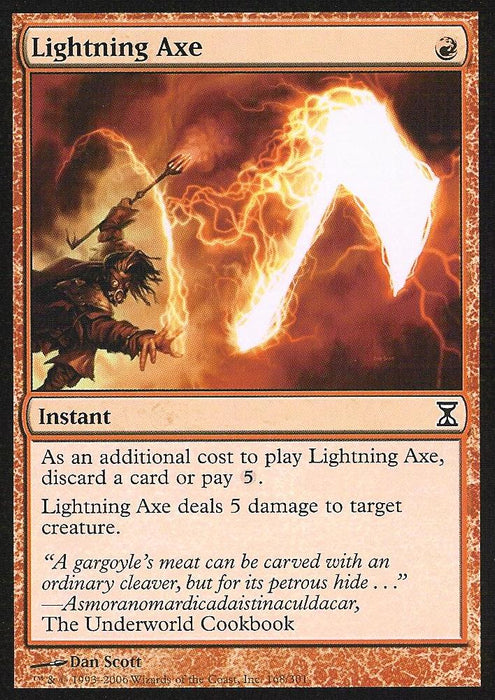Lightning Axe (Time Spiral) Light Play