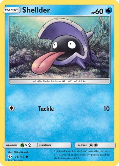Shellder (SM Base Set) Near Mint