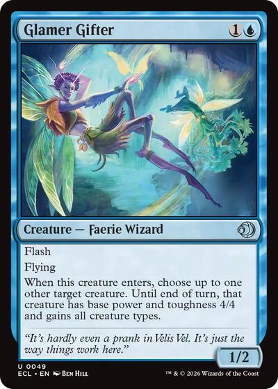 Glamer Gifter (Lorwyn Eclipsed) Near Mint Foil