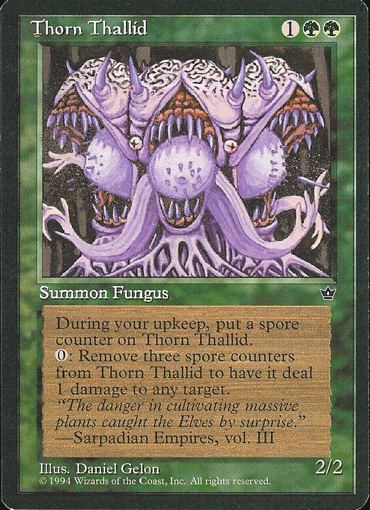 Thorn Thallid (Gelon) (Fallen Empires) Light Play