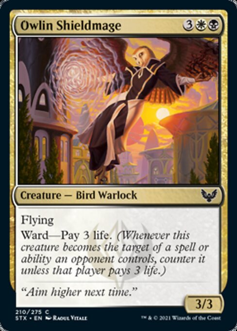Owlin Shieldmage (Strixhaven) Light Play Foil