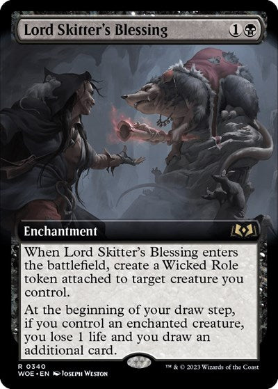 Lord Skitter's Blessing (Extended Art) (Wilds of Eldraine) Near Mint Foil