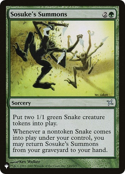 Sosuke's Summons (The List) Light Play