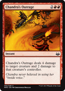 Chandra's Outrage (Modern Masters 2017) Light Play